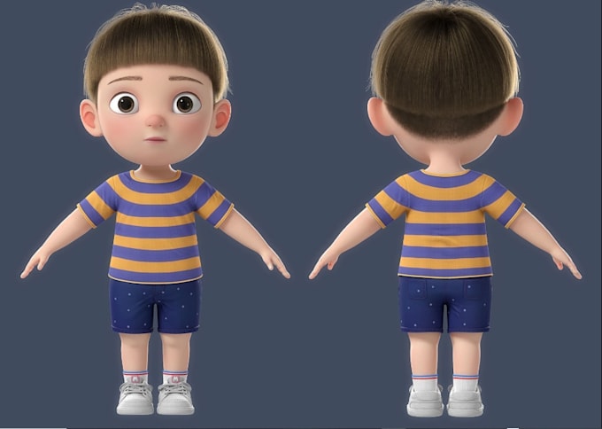 Gig Preview - 3d cute character,cartoon model,3d funko pop,3d cartoon sculpt,blender model,stl