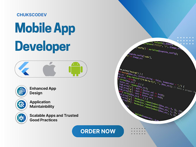 Gig Preview - App development flutter developer android app ios app