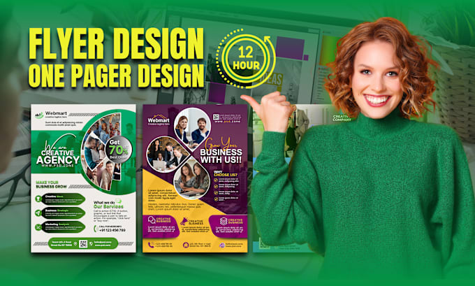 Bestseller - create eye catching one pager flyers for you