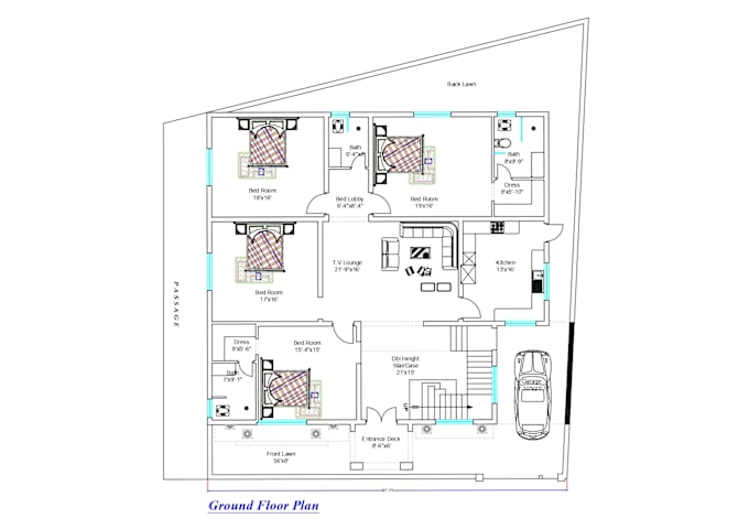 Gig Preview - Redraw your hand made floor plan in autocad