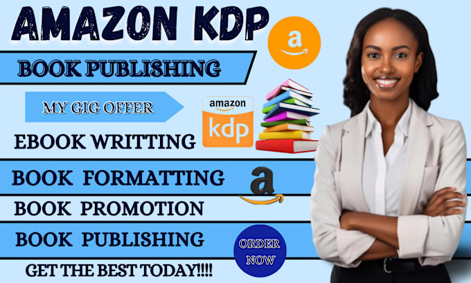 Gig Preview - Be your ebook writer amazon kdp book writer book formatting book publishing