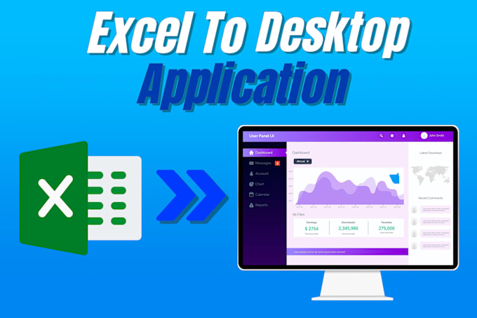 Gig Preview - Develop a desktop application or convert excel to app