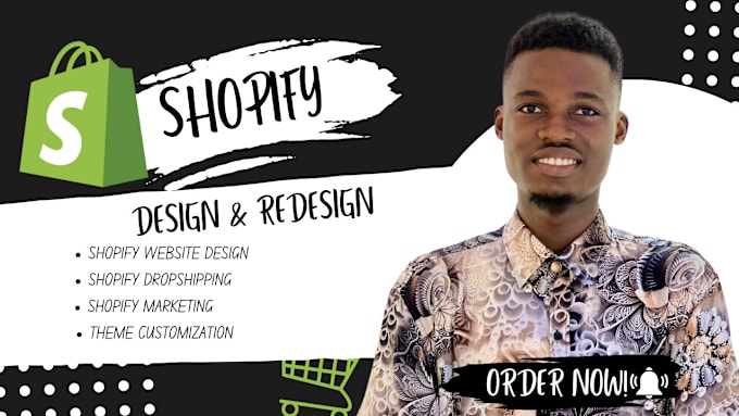 Gig Preview - Redesign shopify store design shopify website shopify marketing shopify printful