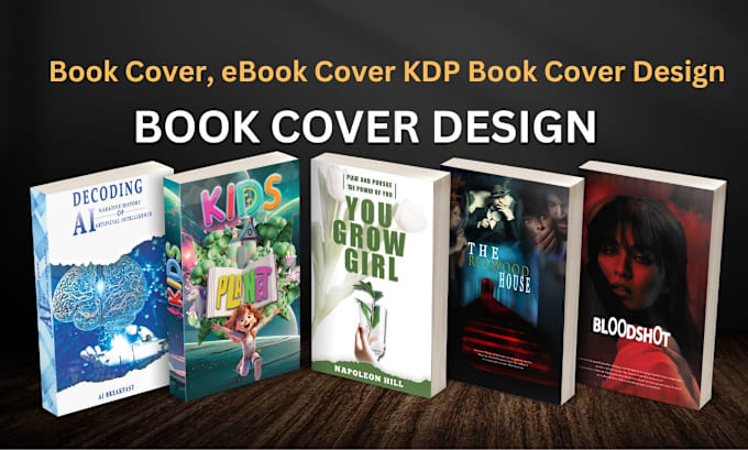 Gig Preview - Design professional ebook cover or KDP book cover design