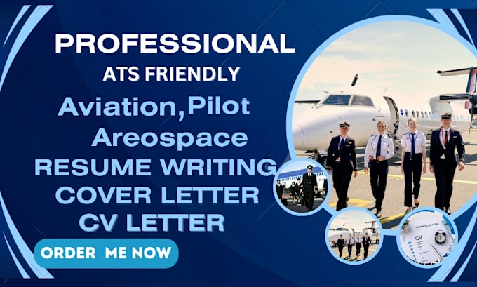 Gig Preview - Write professional ats  aviation resume pilot aerospace aircraft resume cv