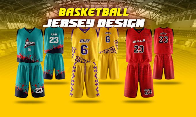 Gig Preview - Sportswear sublimation basketball jersey design apparel design service 12 hrs