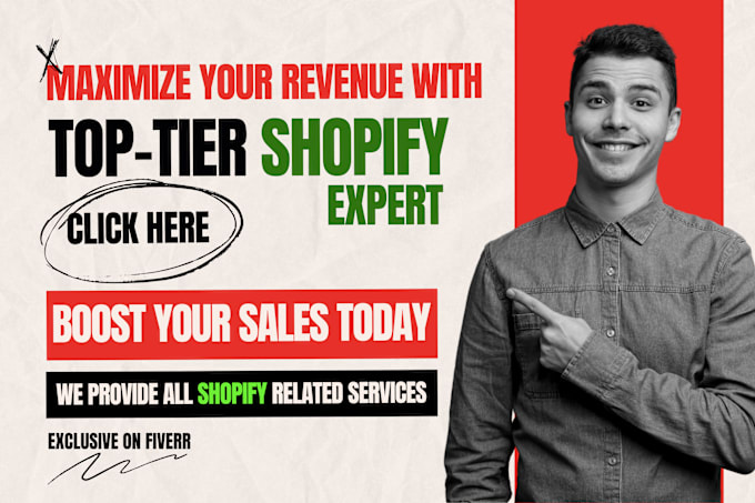 Gig Preview - Set up, build, develop, design, expert shopify dropshipping store and website