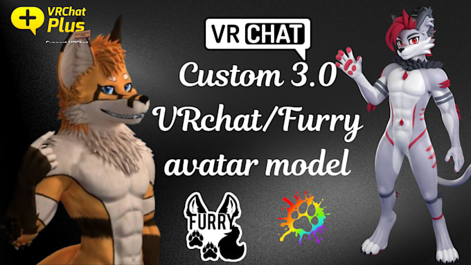 Gig Preview - Model and edit vrchat avatar furry nsfw avatar vtuber model