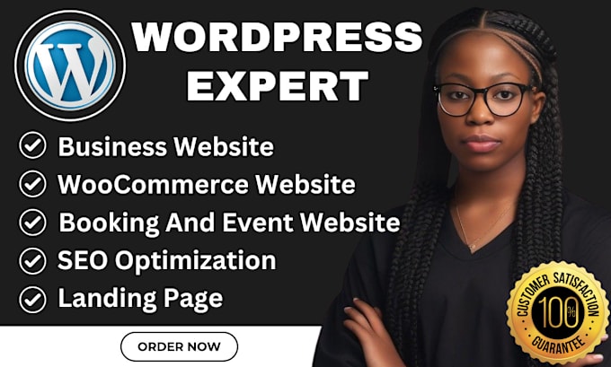 Gig Preview - Create, build, revamp wordpress website design, redesign website development