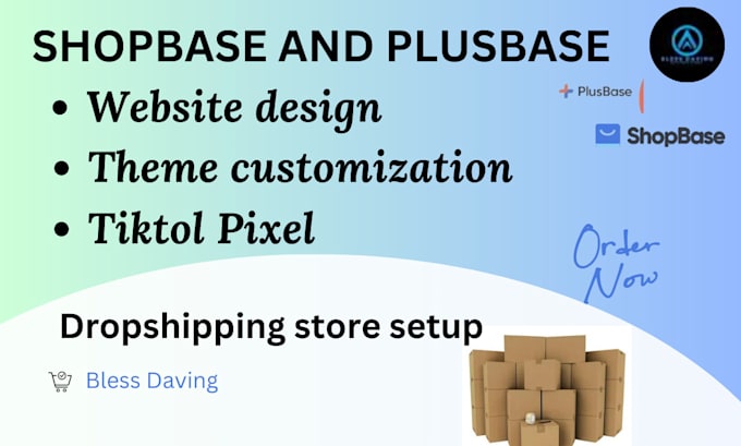 Gig Preview - Setup shopbase, plusbase dropshiping online store, pod store