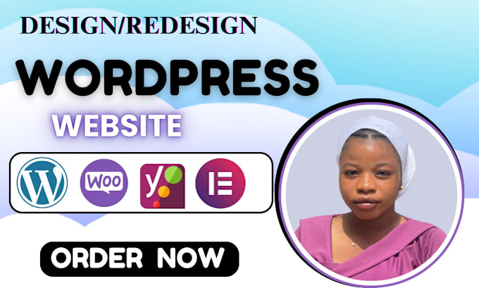 Gig Preview - Create wordpress website design, custom wordpress, business website development