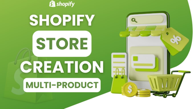 Gig Preview - Create a successful shopify dropshipping store or shopify website