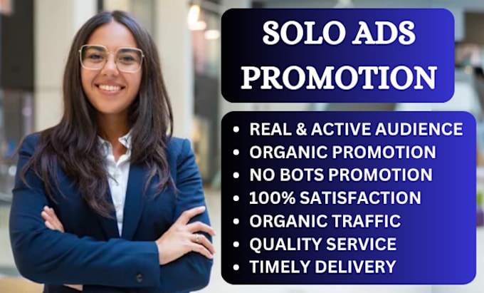 Gig Preview - Solo ads USA clickbank affiliate link promotion MLM leads to boost conversion