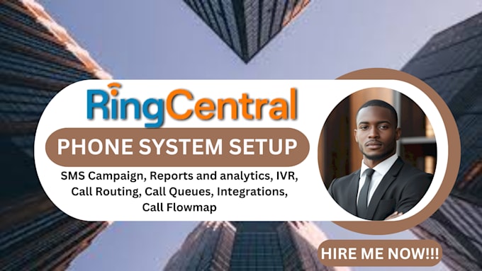 Gig Preview - Ringcentral phone system setup manage integrations ivr call routing