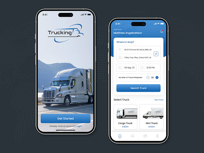 Gig Preview - Develop a profitable truck booking app, transportation app, truck app