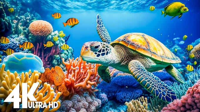 Gig Preview - Create 4k ultra hd underwater sea creatures and ocean wonders video for youtube