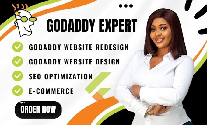 Gig Preview - Design wordpress website godaddy website redesign godaddy website design