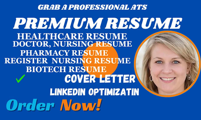 Gig Preview - Write professional medical, doctor, nursing, and healthcare resume perfectly