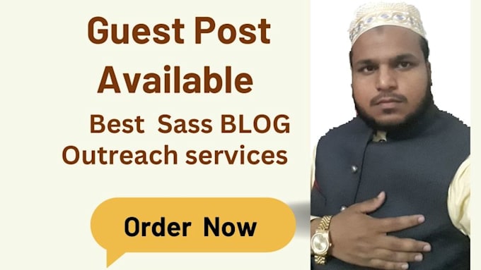 Gig Preview - Do submit guest post on sass niche in low price for backlink