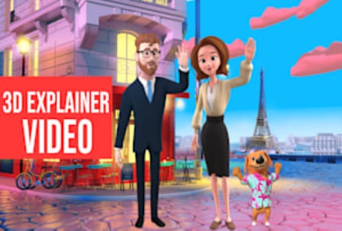 Gig Preview - Create custom 3d animation for animated explainer video