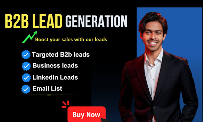 Gig Preview - Do b2b lead generation, prospect list, linkedin, and email list building