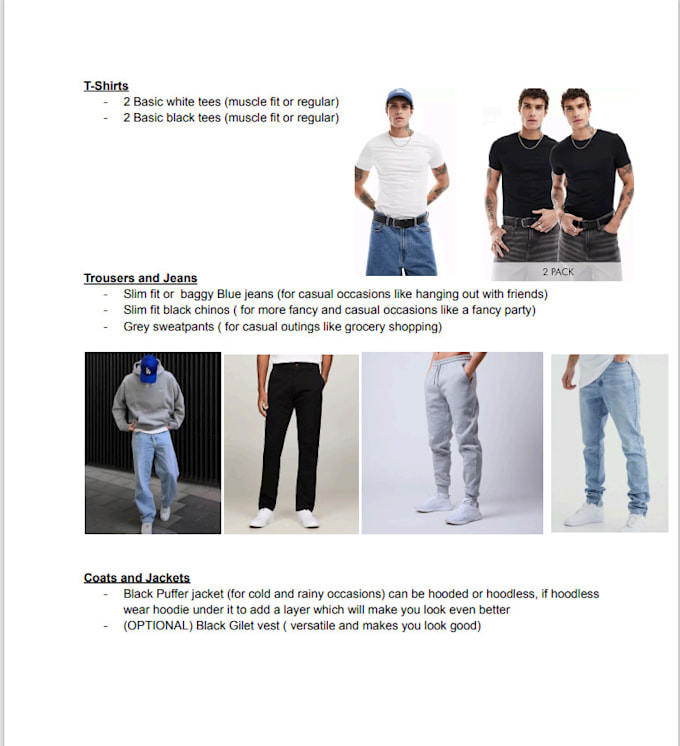 Gig Preview - Create a personalised wardrobe to make you look your best