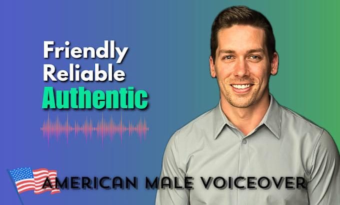 Gig Preview - Perform a youthful and engaging american male voice over