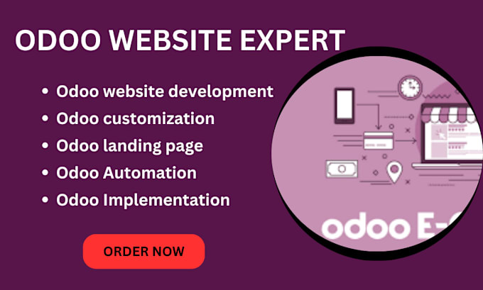 Gig Preview - Design responsive odoo ecommerce website odoo website