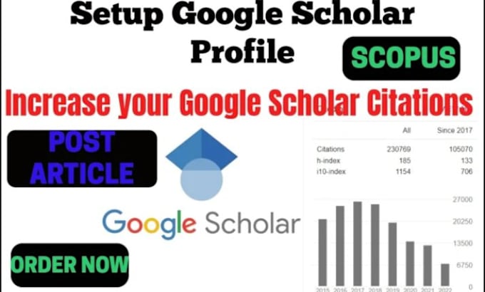 Gig Preview - Increase citation reference your article on google scholar