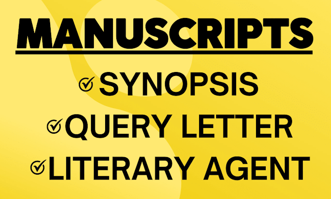 Gig Preview - Get best literary agents for your manuscripts, movie script, and children ebook