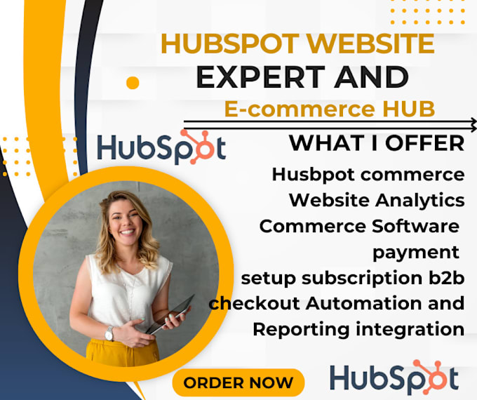 Gig Preview - Build a modern editable hubspot payment website cms commercial hub landing page