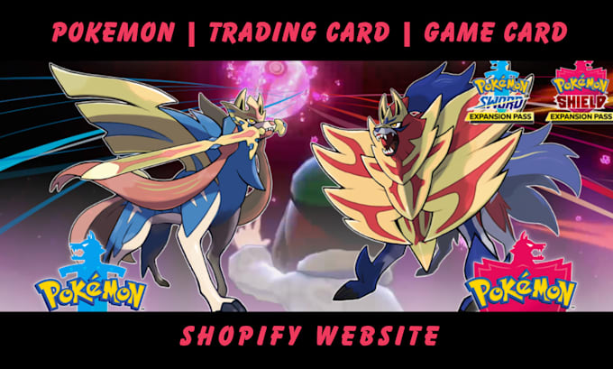 Gig Preview - Design fast selling pokemon website trading card shopify store game card website