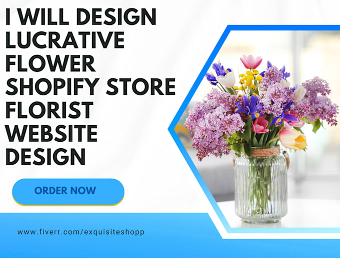 Bestseller - design lucrative flower shopify store florist website design