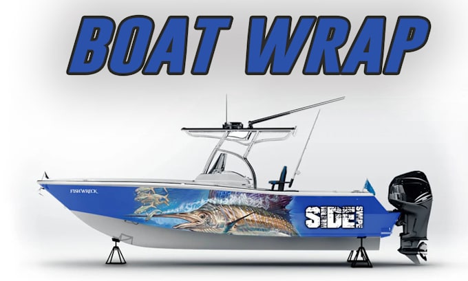 Gig Preview - Design high level boat wrap, sea boat, ship wrap, yacht wrap and jet ski