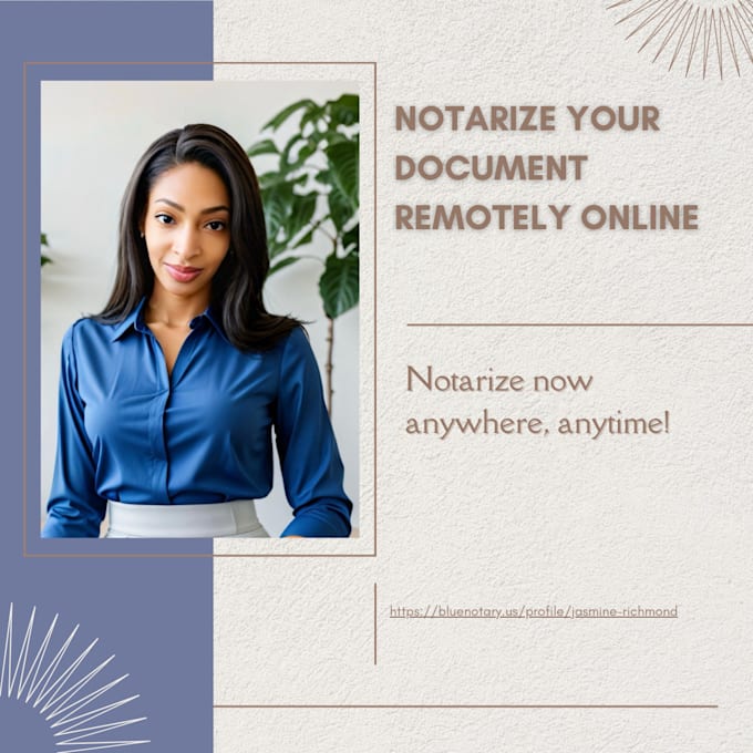 Gig Preview - Be your online notary to notarize your documents