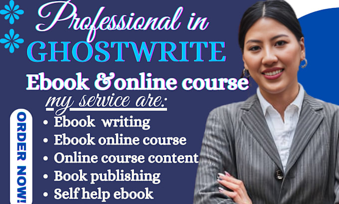 Gig Preview - Ghostwrite ebook online content course creation ebook reselling