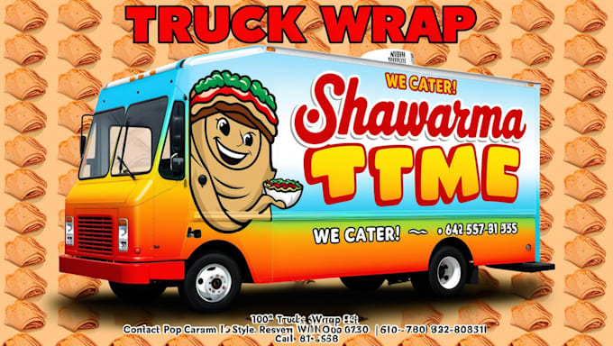 Gig Preview - Do truck wrap, food truck wrap,