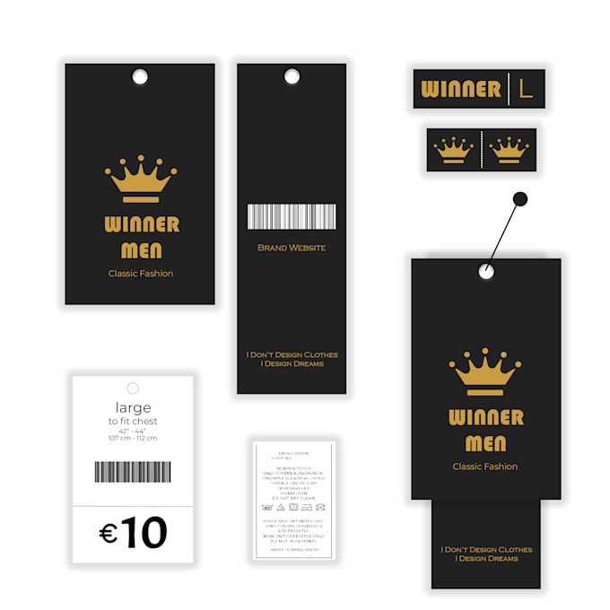 Gig Preview - Design clothing labels and hang tags