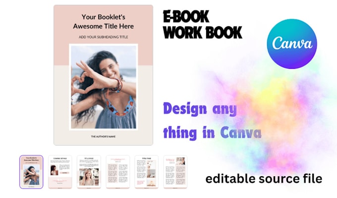 Gig Preview - Design ebook, lead magnet and workbook in canva pro