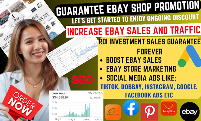 Gig Preview - Do ebay store promotion, ebay traffic, ebay seo, ebay marketing boost ebay sales