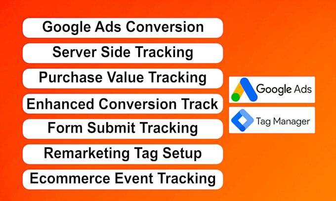 Gig Preview - Fix or setup google ads conversion tracking, GTM, ads server side tracking