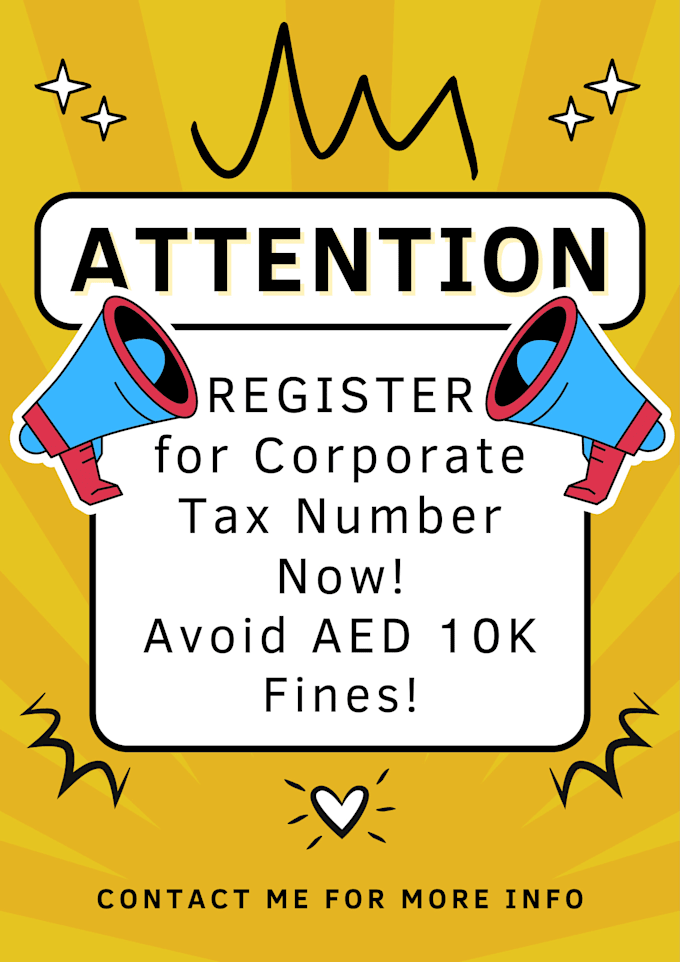 Gig Preview - Help you register for corporate tax number in the uae