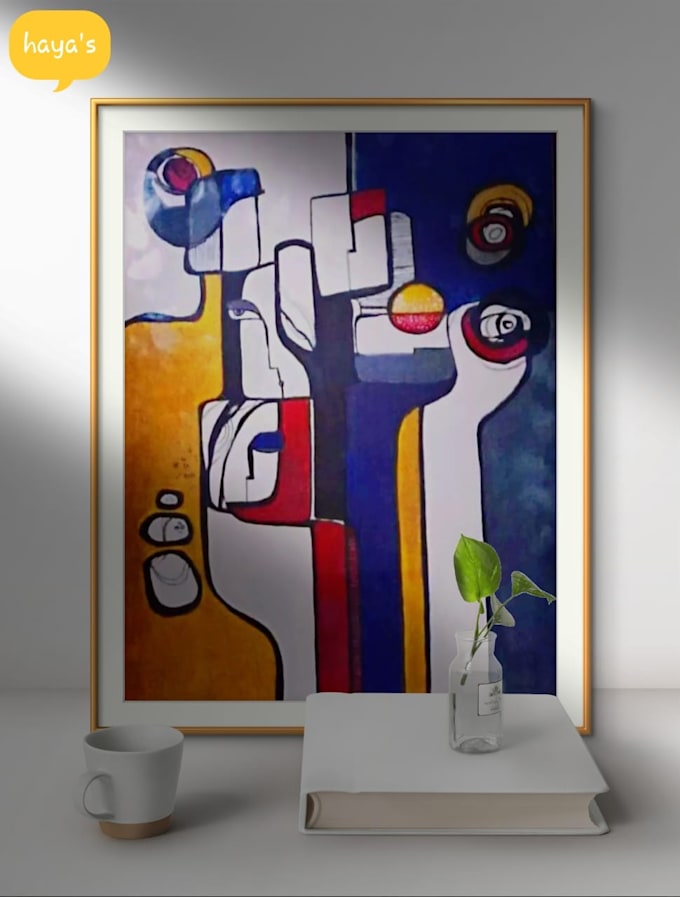 Gig Preview - Create modern abstract art and stylish custom paintings