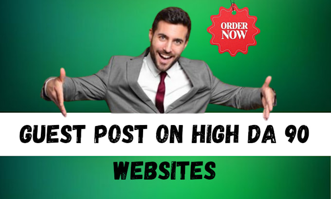 Gig Preview - Write and submit 5 guest post on high da90 websites