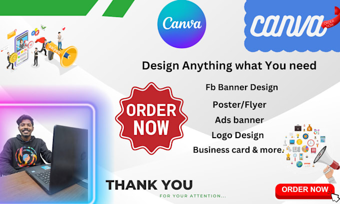 Gig Preview - Create stunning canva designs for you