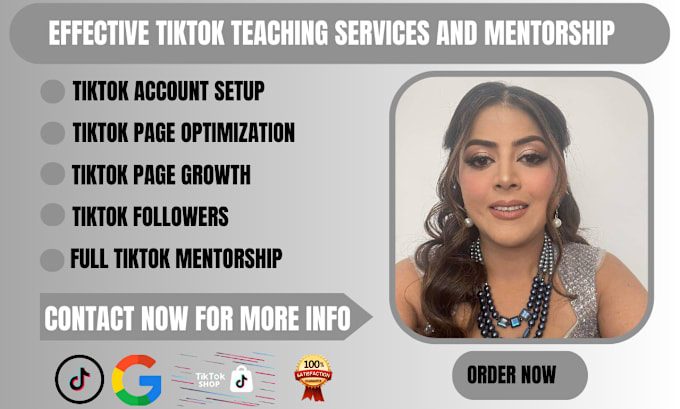 Gig Preview - Teach you how to grow and promote your tik tok account, shop or page