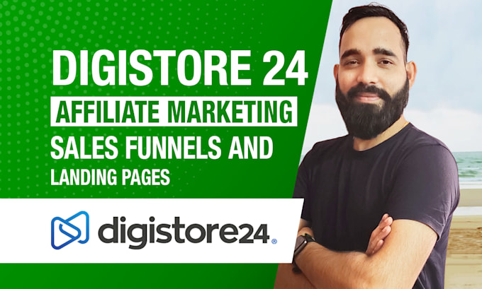 Gig Preview - Build digistore24 affiliate marketing sales funnel and landing page