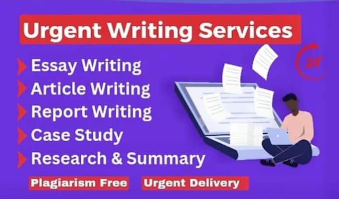 Gig Preview - Write urgent essay writing, summary report