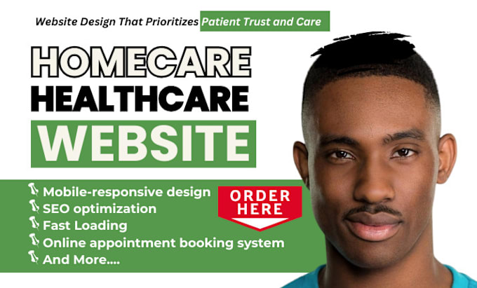 Gig Preview - Design home care website homecare website healthcare website assisted living