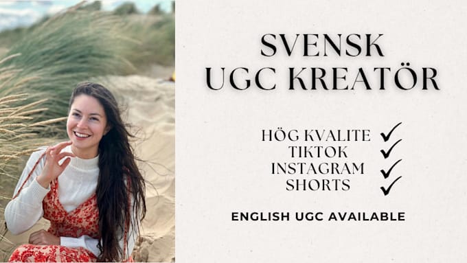 Bestseller - make ugc in swedish svenska and edit I voiceover available